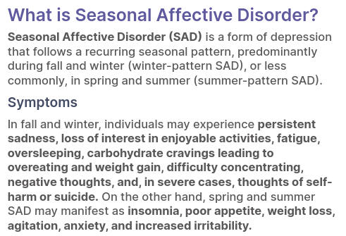 With the AK Samsung Solve for Tomorrow team, we're educating our peers about the challenges of Seasonal Affective Disorder. Find resources, tips, solutions, interviews, and remember: you're not alone.